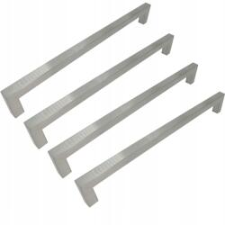 B&B 4 x Klasszikus bútorfogantyú 320 mm ezüst színű Fém fogantyú szekrényhez (Z4 U102 L320 BS)