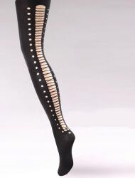 PREDA Mintás női harisnya B1930 Preda 60 Den mikroszálas fekete méret (5908256862)