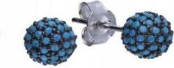 Lovrin Ezüst fülbevaló 925 gömbökkel, türkizzel, 1, 37g, női, ezüst, látványos (Lovrin 48125)
