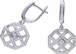 Lovrin Elegáns, 925-ös ezüst fülbevaló cirkónia kövekkel, 5, 16g időtálló ajándék (Lovrin 47324)