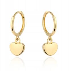 Lovrin Arany szív fülbevaló 585 14k karika súlya 1.34g kő nélkül (58716791)