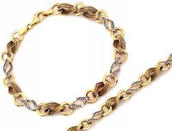 Lovrin Elemes karkötő cirkóniákkal, fehér aranyból (585 14k) 6, 28g (62099712)