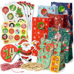 Allbag Adventi Naptár Csináld Magad Ökológiai Karácsonyi Diy Táska Matricák (KALENDARZ028)