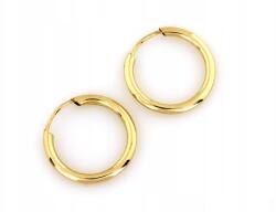 Lovrin Kicsi arany karika fülbevaló 585-ös (15mm) zsanéros, finom, csillogó karikák S (Lovrin)