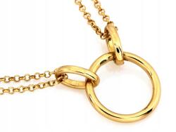 Lovrin Arany nyaklánc 585 14k kétsoros karika 3.98g ajándék nőnek divatos (60042269)