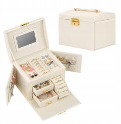  Hawthyhome Ékszerdoboz tükörrel és kulccsal - 2 fiókos (FU04010-PU)