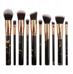 Lewer Márvány Sminkecset Készlet 10 db (marmurkowe czarne 10 szt)