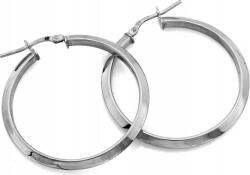 Lovrin Ezüst 925 karika fülbevaló, lógós, 38mm-es elegáns mintával, ajándék, ezüst