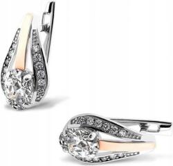 Lovrin Női ezüst fülbevaló 925 Elegáns Aranyozott lemezzel, divatos csavaros minta (60826635)