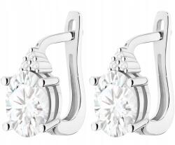 ZŁOCISTO Fehér Arany Fülbevaló Laboratóriumi Gyémántok Angliakapcsos 585 Ajándék (DLA DZIEWCZYNY NARZECZONEJ) - allegro - 297 555 Ft