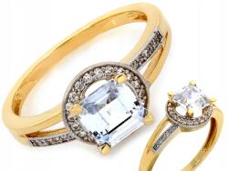 Lovrin Gyűrű 585 arany eredeti markiz csiszolású, ragyogó, látványos eljegyzési gyűrű r18-as méret (Lovrin)