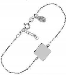 Lovrin 925-ös ezüst karkötő 2, 08g-os négyzet alakú, divatos charmokkal, nőknek (Lovrin 53930)