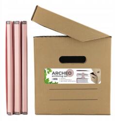 D. rect Archeo dokumentum archiváló szett D. rect Rózsaszín doboz iratrendező (111324)
