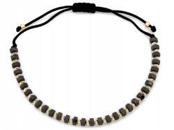 Lovrin Karkötő 585 14k arany golyók és hematit 1.16g fekete zsinóron ajándék (62174716)