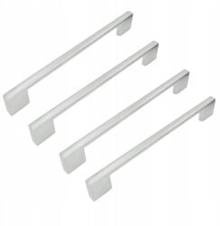 B&B 4 db Ezüst színű bútorfogantyú 160 mm-es fém szekrényfogantyú (Z4 U107 L160 SS)