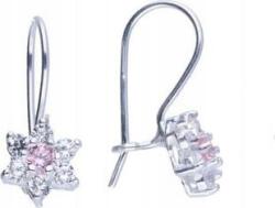 Lovrin Ezüst fülbevaló 925 virágos cirkónia kövekkel 1, 85g egyedi design ajándék (Lovrin 48294)