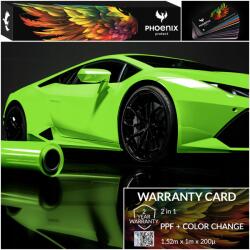 Színes Ppf Fólia Phoenix Protect Autó Színváltó Fólia Gloss Viper Green (Folia PPF Gloss Viper Green 152cmx100cm)