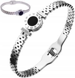  Női ezüst színű, 18K arannyal bevont sebészeti acél karkötő (BRANSOLETKA ZE STALI CHIRURGICZNEJ 18k 316L)