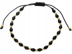 Lovrin Zsinóros karkötő arany golyókkal 585 fekete hosszúkás gyöngyökkel (63625868)