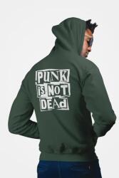  D&b Unisex Hoodie ZIPZN00004 Punk Erdőzöld-Méret S