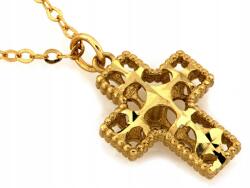Lovrin Arany 585 nyaklánc áttört kereszttel. Súly: 1, 20g. Méret: 45 cm (61785937)