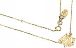 Lovrin Ezüstözött, aranyozott női nyaklánc 925-ös ezüstből, 3D bagoly, 1, 78g, elegáns, divatos design (Lovrin 52858)