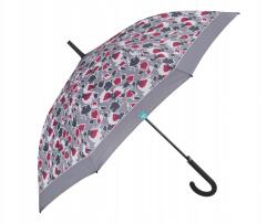 Perletti Time, Női csipkés esernyő Floreale szürke szegéllyel, 26306 (26306)