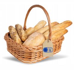 Creative Home Fonott kosár fogantyúval, piknik kosár, bevásárlókosár, gyümölcsök, zöldségek, tálca, 40x32 cm (X0025VJ2M7)