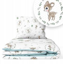 Ankras Ágyneműhuzat 135x100 Gyerek 2EL 100x135 Kiságyhoz (SARENKI P-2 135/100 40/60 ZIELONY/CELADON)