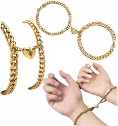 EdiBazzar Arany Színű Karkötő Pároknak, Barátoknak x2 páncél minta (5905884043851)