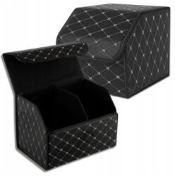 EdiBazzar Tároló Szervező Steppelt Doboz Műbőr Zárható Koffer (Pojemnik Pikowany Box z Ekoskóry Uniwersalny)