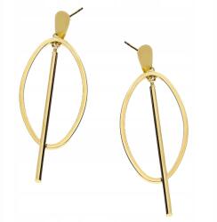 Lovrin Arany fülbevaló 375 modern, mutatós, stekkeres zárral, ajándékba is kiváló, 9 karátos