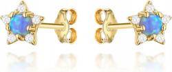 Lovrin Arany csillag fülbevaló cirkóniával és opálkővel 585 elegáns 14k