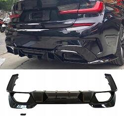 Diffúzor Spoiler Betét Bmw G20 G21 M340 Fekete Fényes