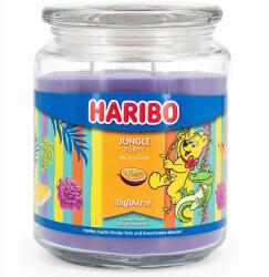 HARIBO Nagy illatgyertya üvegben, ajándék ötlet Haribo Jungle Party gyümölcsös (4262399024579)
