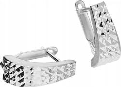 Lovrin Ezüst fülbevaló 925 Gravírozott Lemezkék 1, 75g női, angol kapcsos (Lovrin 58263)