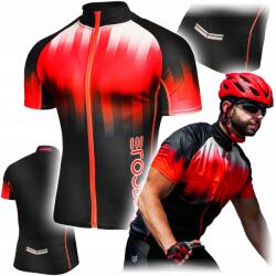 Ercole Férfi Kerékpáros Póló Termo Hosszú Ujjú Mez Piros 4XL Méret (Koszulka na rower kolarska termiczna R8-CC4XL)