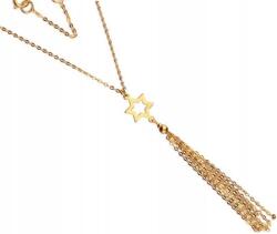 Lovrin Arany nyaklánc 585 hosszú csillag medállal 1, 30 g divatos celebritás stílus (Lovrin 43819)