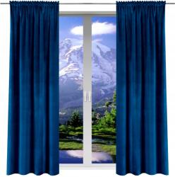 NOW-ART Kész Függöny Velúr 140x250 függönyök nappaliba velvet Szett (5903682210673)