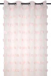 STOF Szimpla Függöny Rózsaszín Átvezető Függöny Pomponokkal 135 x 260 cm (R6B212001VL)