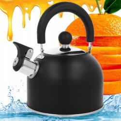 Brunbeste Forróvízforraló Indukciós És Gáztűzhez, Acél, Fekete, Hagyományos, 1, 5 Literes, Síppal Brunbeste (1324)