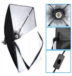 Massa Professzionális Gyors Softbox 50X70CM 50X70 1 Izzóhoz E27 Menet Tok (SOFTBOX-50X70-E27)