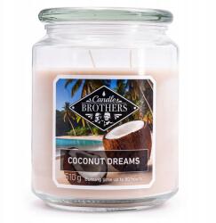 Candle Brothers Coconut Dreams illatgyertya, kókusz és orchidea illattal, Candle Brothers, 510g (4262399021608)