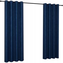 NOW-ART Velúr függöny 140x270 cm, karikás, készre varrt függöny (Zasłonana kółka welurowa VELVET zaciemniająca)