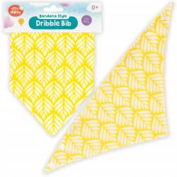 Upsy Daisy Pamut Babaelőke Patentos Rögzítéssel, Nedvszívó Bandana Stílusban (915491 biały)