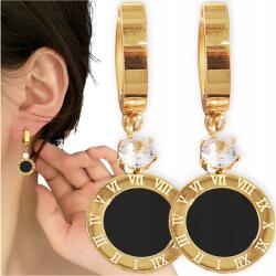  Sebészeti Acél Fülbevaló 316L arany lógó aranyozott 18K boho karika (Kolczyki Złote ze stali chirurgicznej)