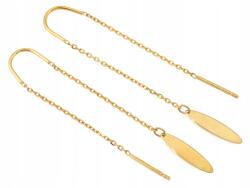 Lovrin Arany fülbevaló 585 14 karátos női hosszú lógó átfűzős láncos (Lovrin)