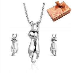  925-ös ezüst ékszerszett női ajándék szett díszdobozban (d123)