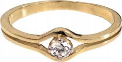 Lovrin Arany modern gyűrű 585-ös finomságú cirkóniával, 15-ös méret, elegáns design, ajándéknak is kiváló (Lovrin)