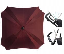 Skyline Burgundi színű, négyzet alakú napernyő babakocsihoz, 62 cm, UV50 szűrővel Pl (PS20160014)